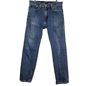 Levi's 505 Regular Fit Medium Wash 100% Cotton Straight Leg Jean 36x34